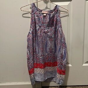 St. Tropez West size large multicolored top